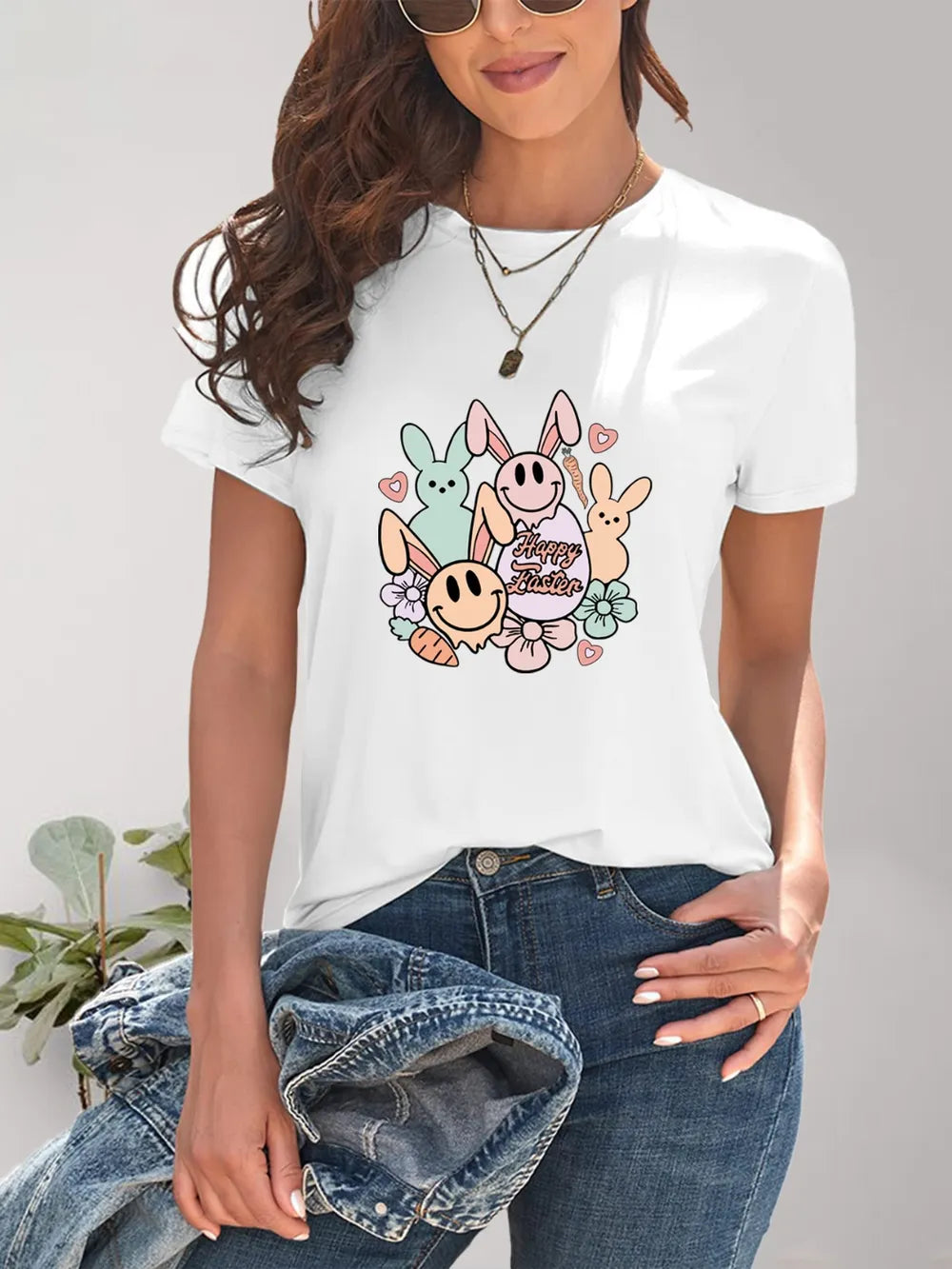 Graphic Round Neck Short Sleeve T-Shirt – Trendsi | ClozArt