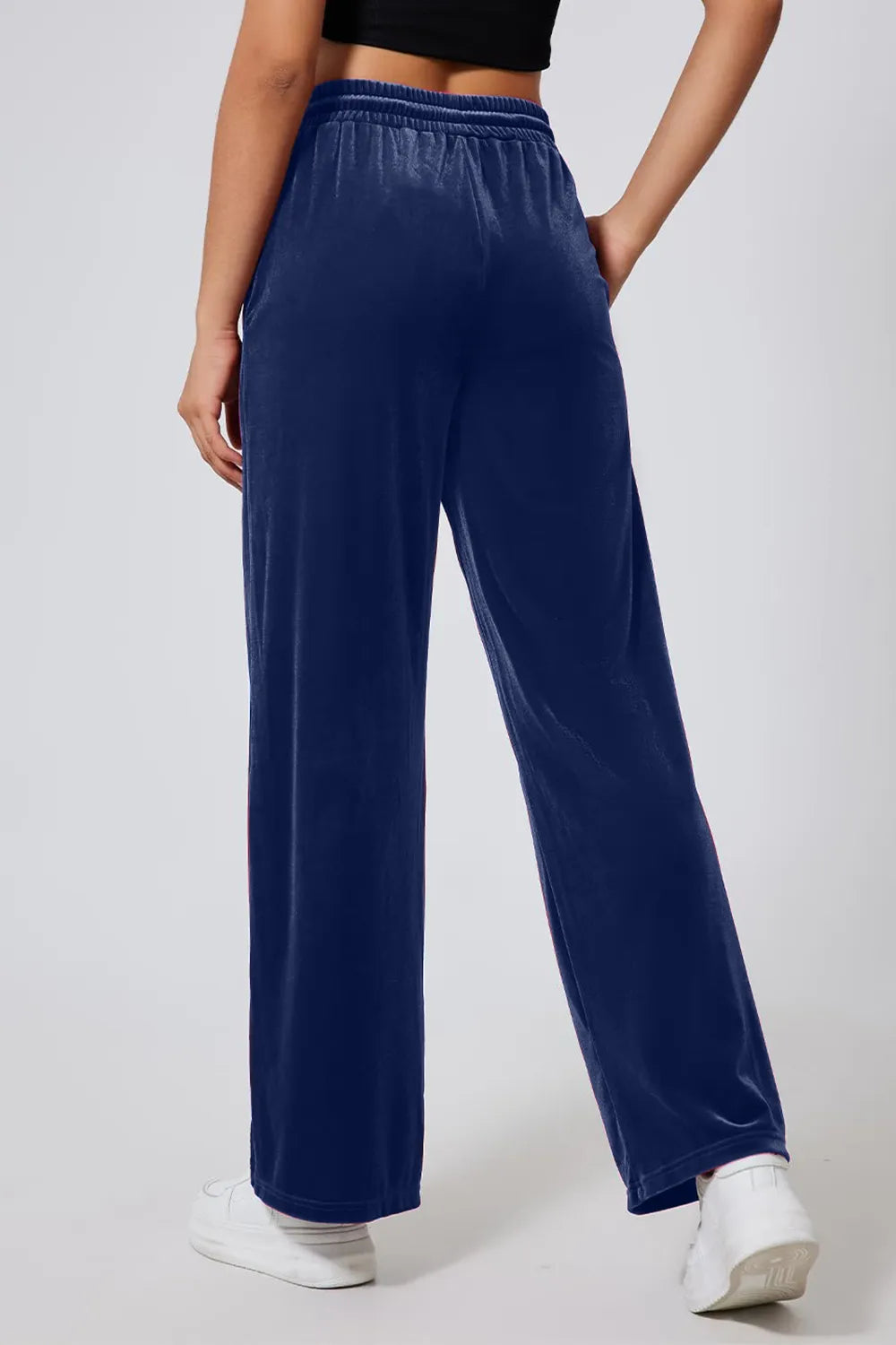 Drawstring Elastic Waist Straight Leg Pants – Trendsi | ClozArt