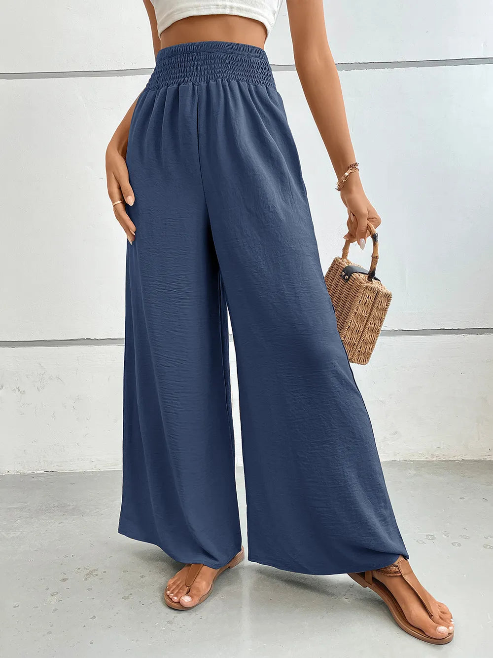 Perfee Wide Leg Pants with Pockets – Trendsi | ClozArt