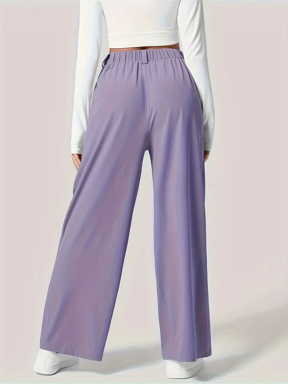 Wide Leg Pants with Pockets – Trendsi | ClozArt