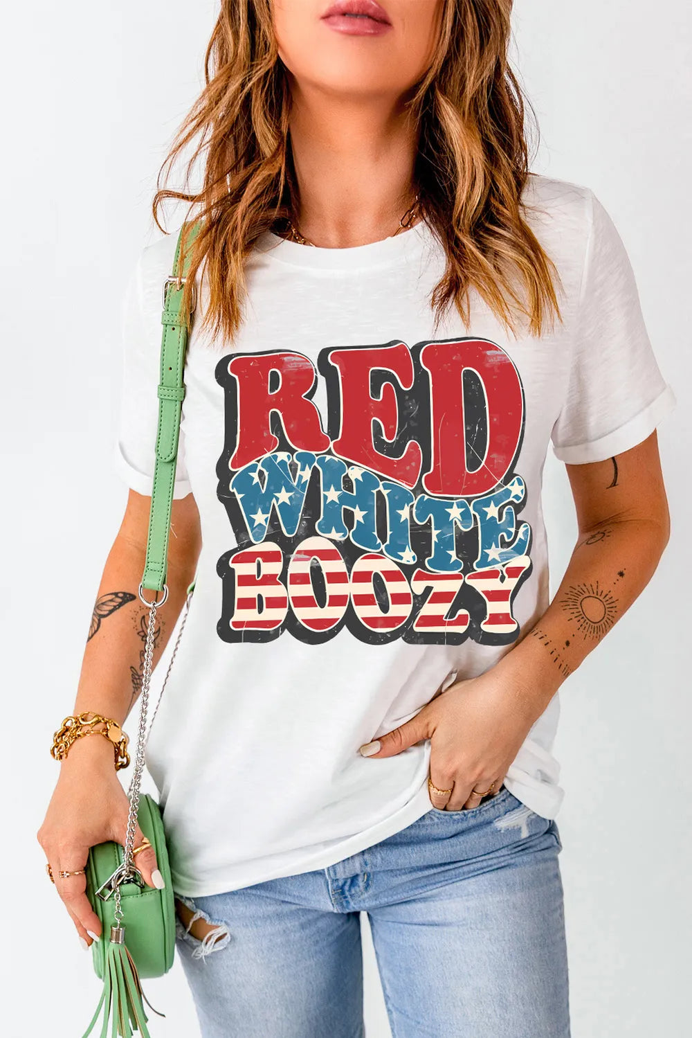 Letter Graphic Round Neck Short Sleeve T-Shirt – Trendsi | ClozArt