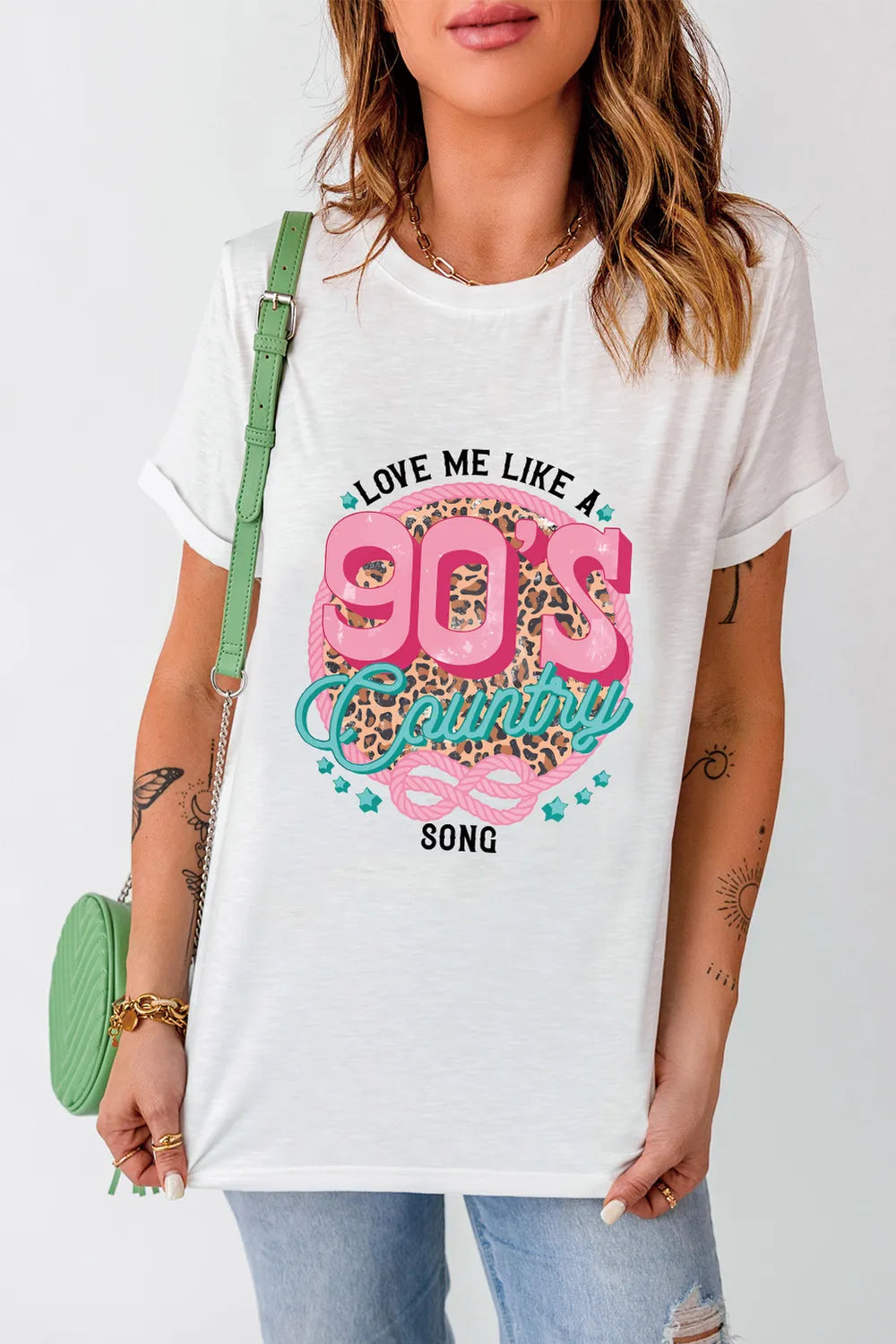Graphic Round Neck Short Sleeve T-Shirt – Trendsi | ClozArt