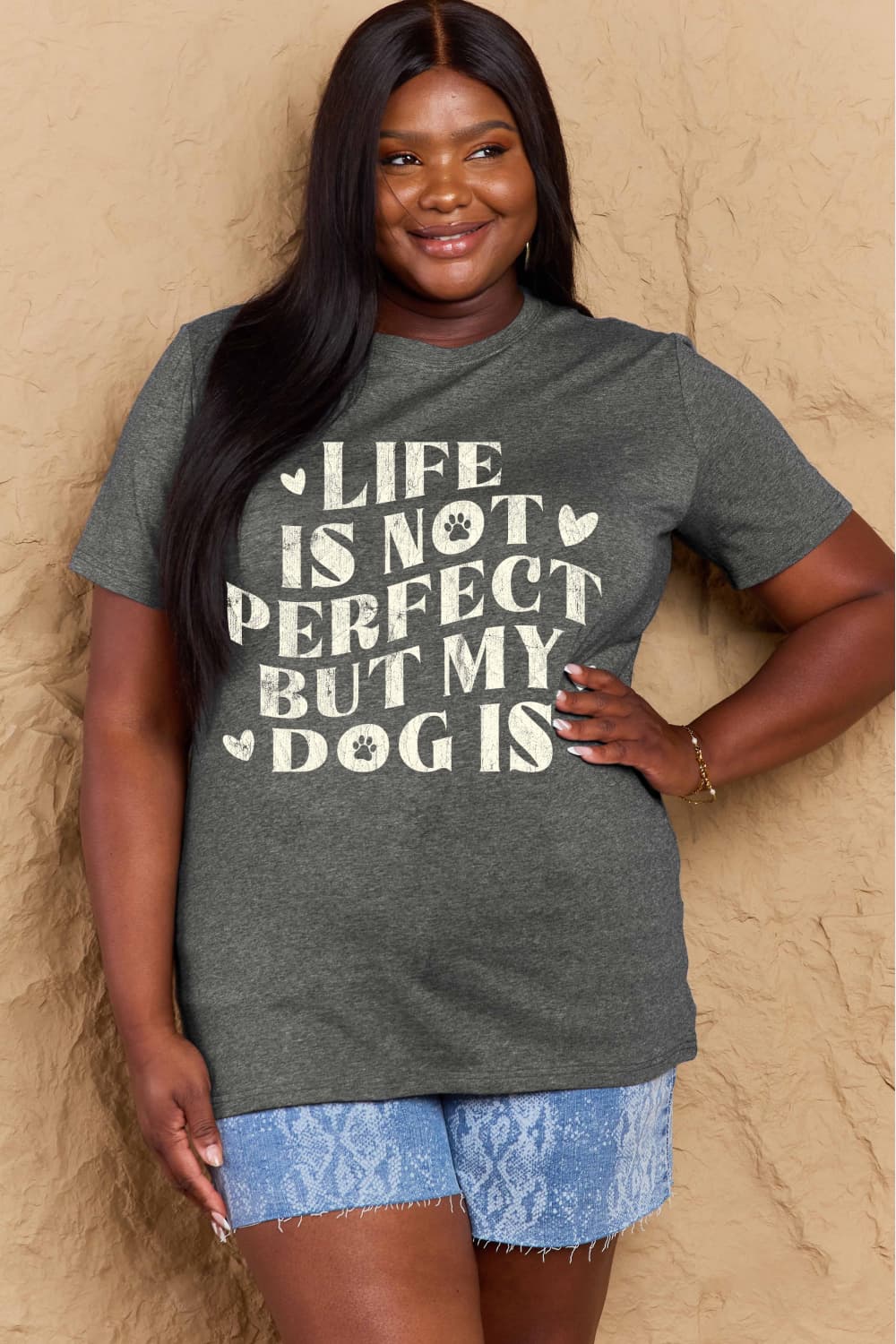 Simply Love Full Size Dog Slogan Graphic Cotton T-Shirt – Trendsi | ClozArt