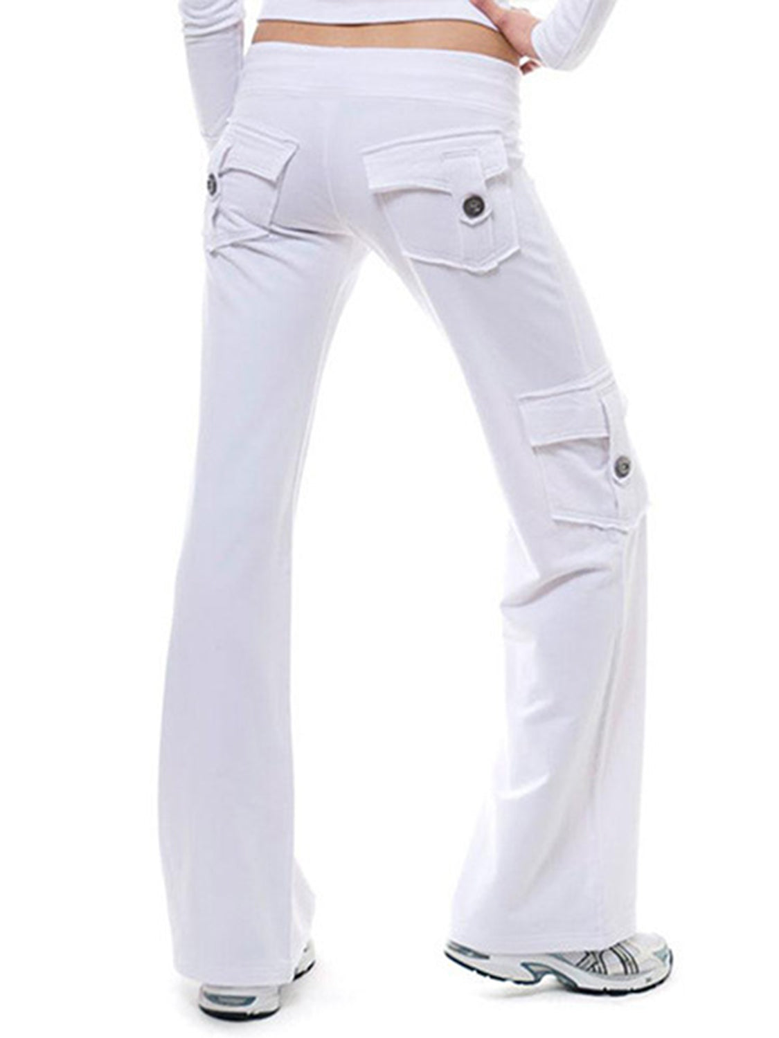 Mid Waist Pants with Pockets – Trendsi | ClozArt