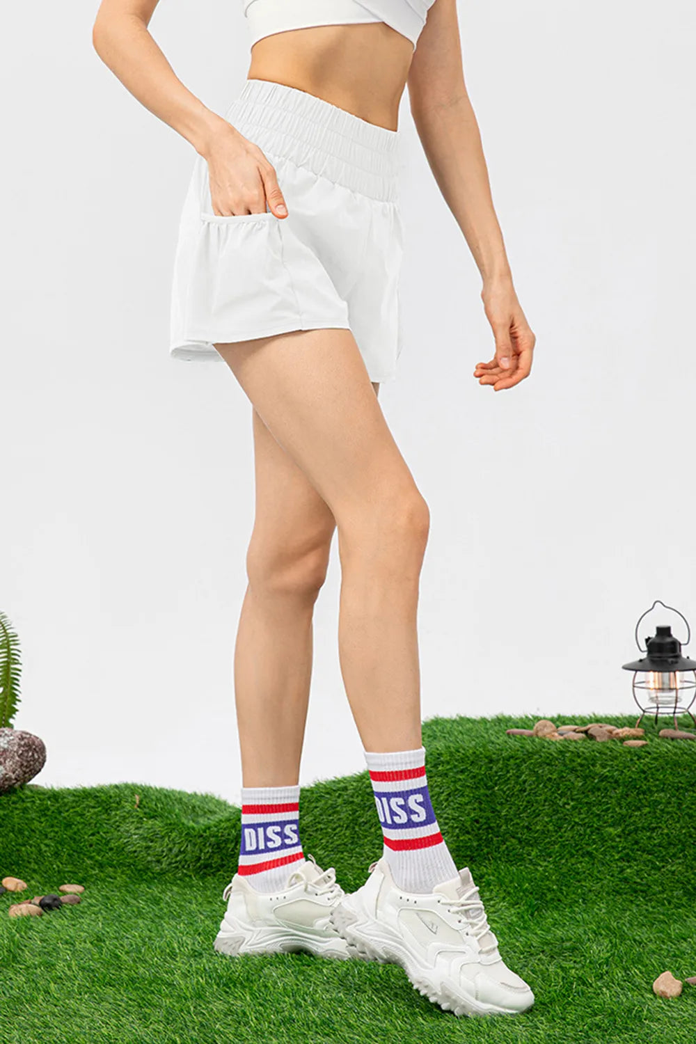 Elastic Waist Pocketed Active Shorts – Trendsi | ClozArt