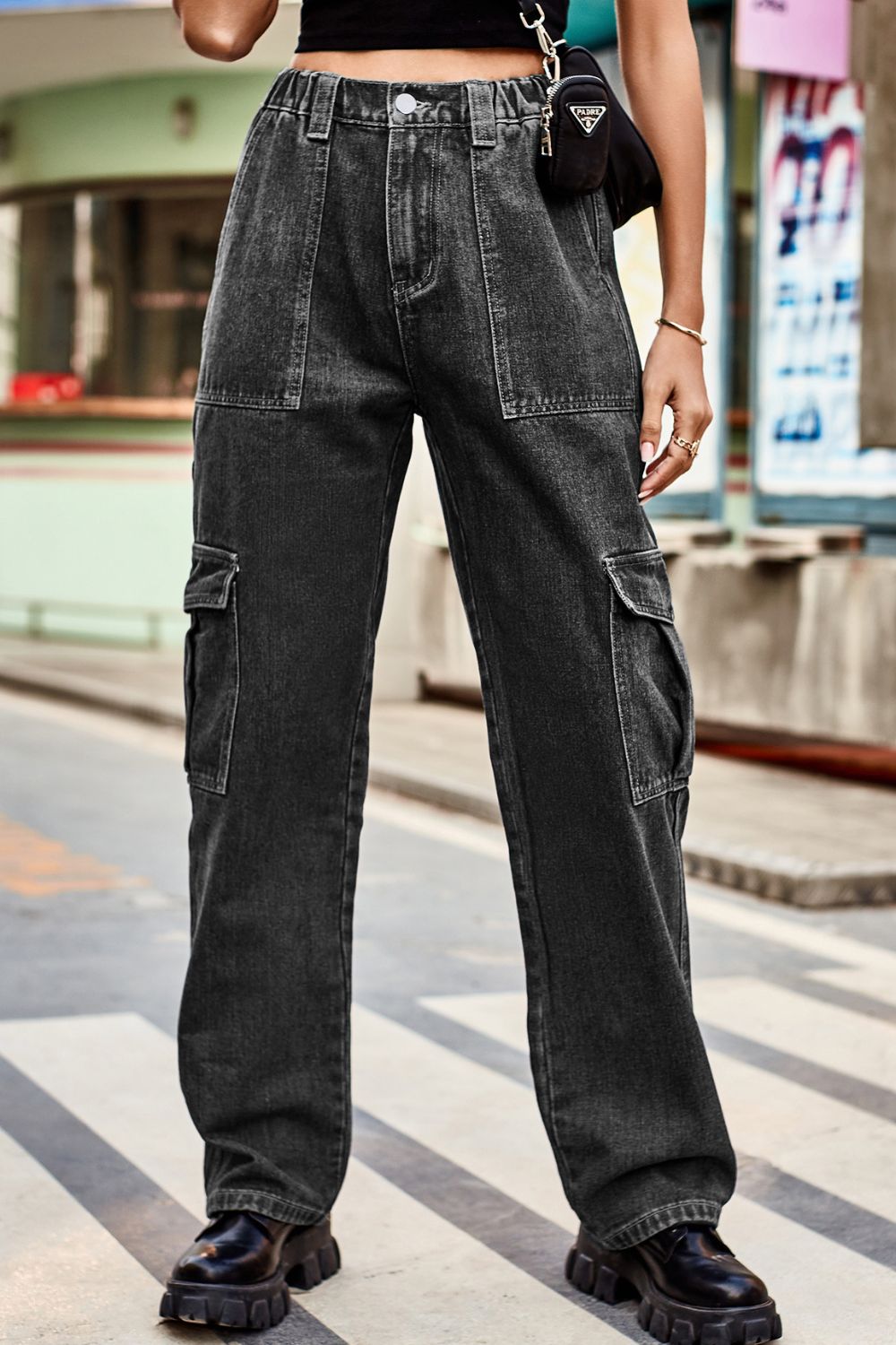 Loose Fit Long Pants with Pockets – Trendsi | ClozArt