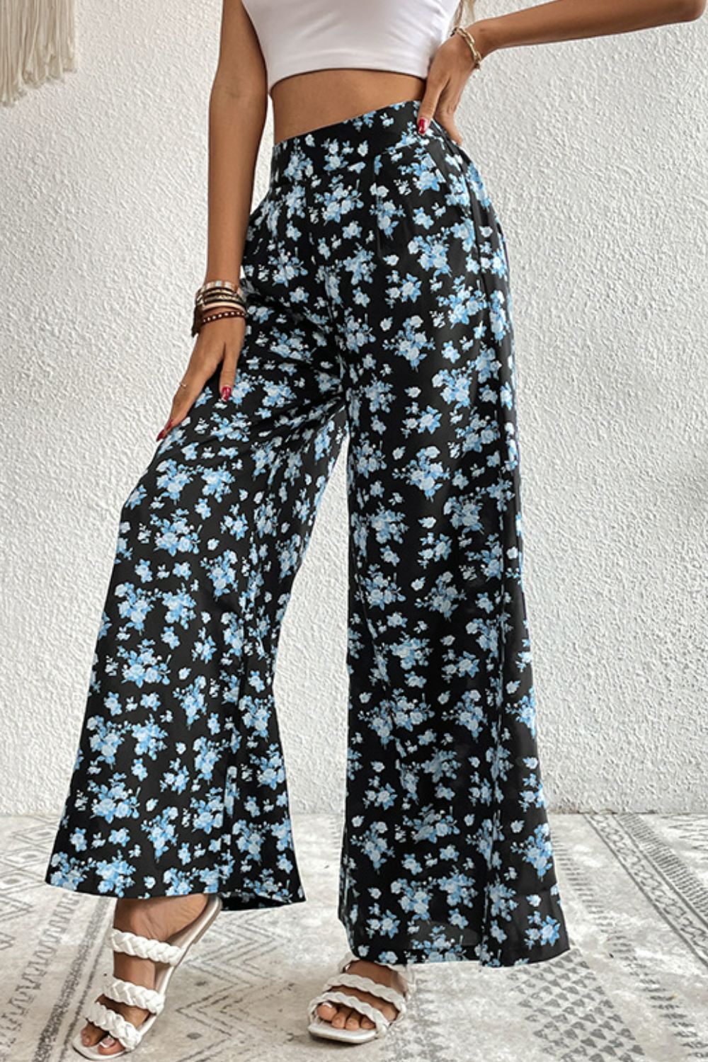 Perfee Floral Pocket Culottes – Trendsi | ClozArt