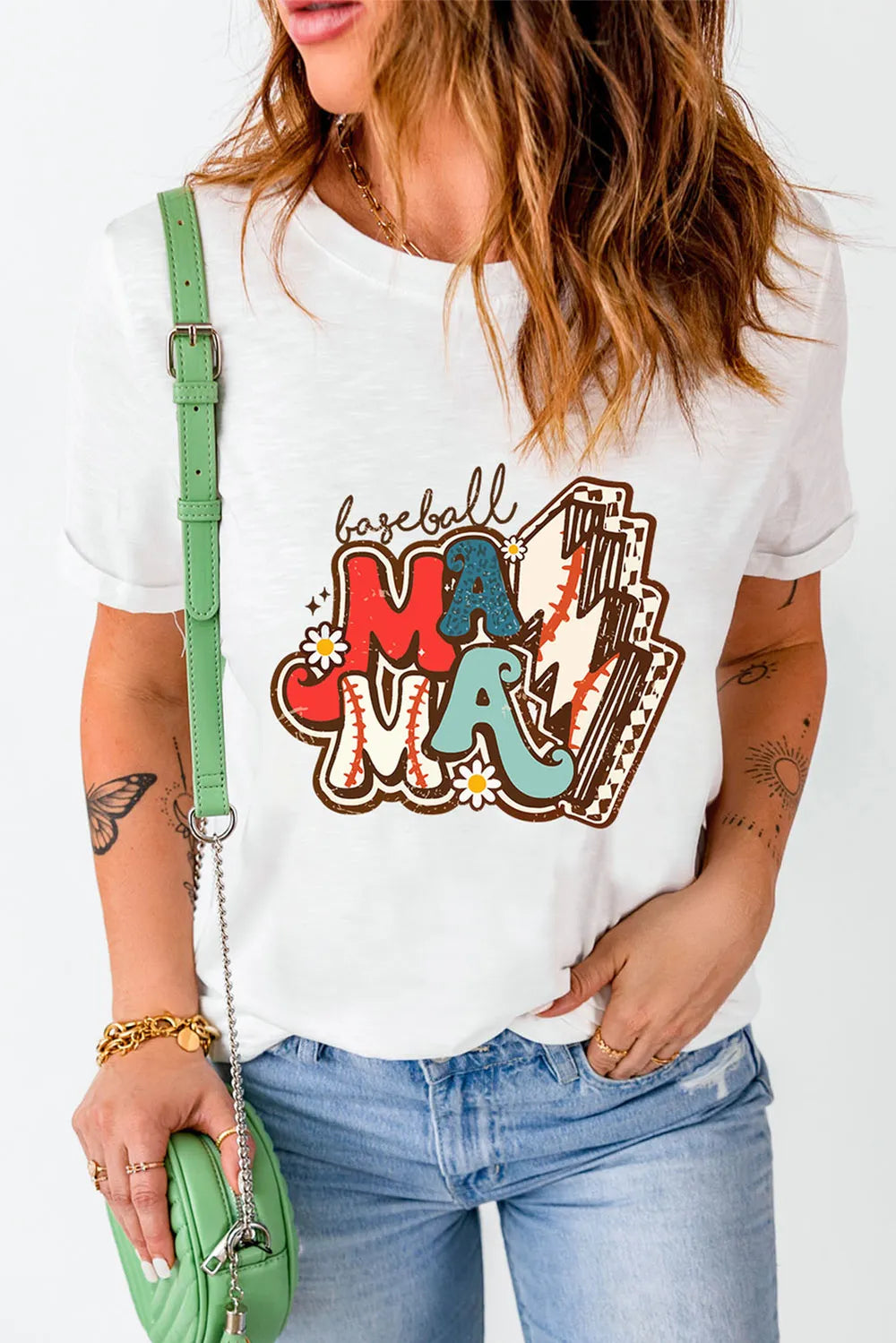 Letter Graphic Round Neck Short Sleeve T-Shirt – Trendsi | ClozArt