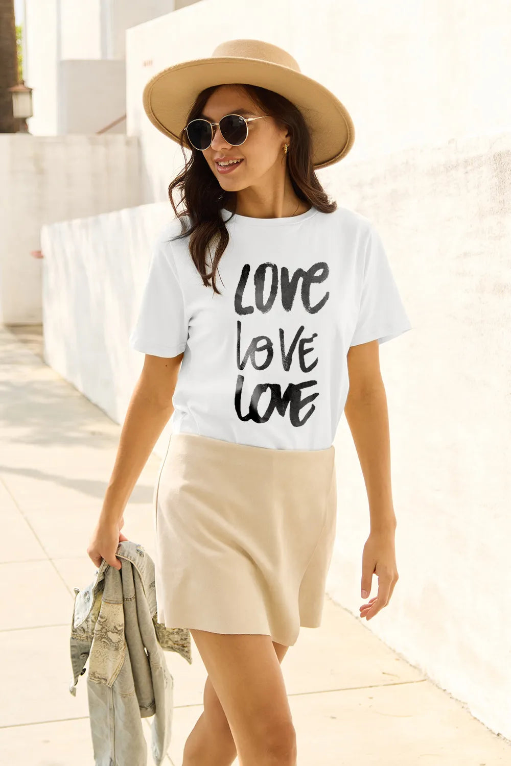 Simply Love Full Size LOVE Short Sleeve T-Shirt – Trendsi | ClozArt