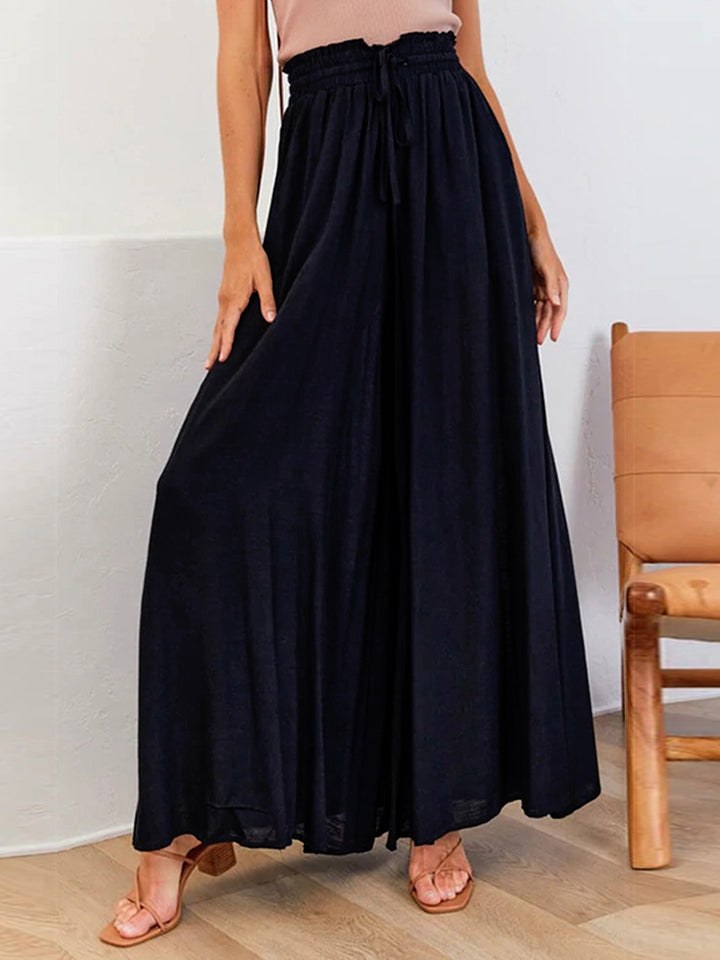 Drawstring Waist Wide Leg Pants – Trendsi | ClozArt