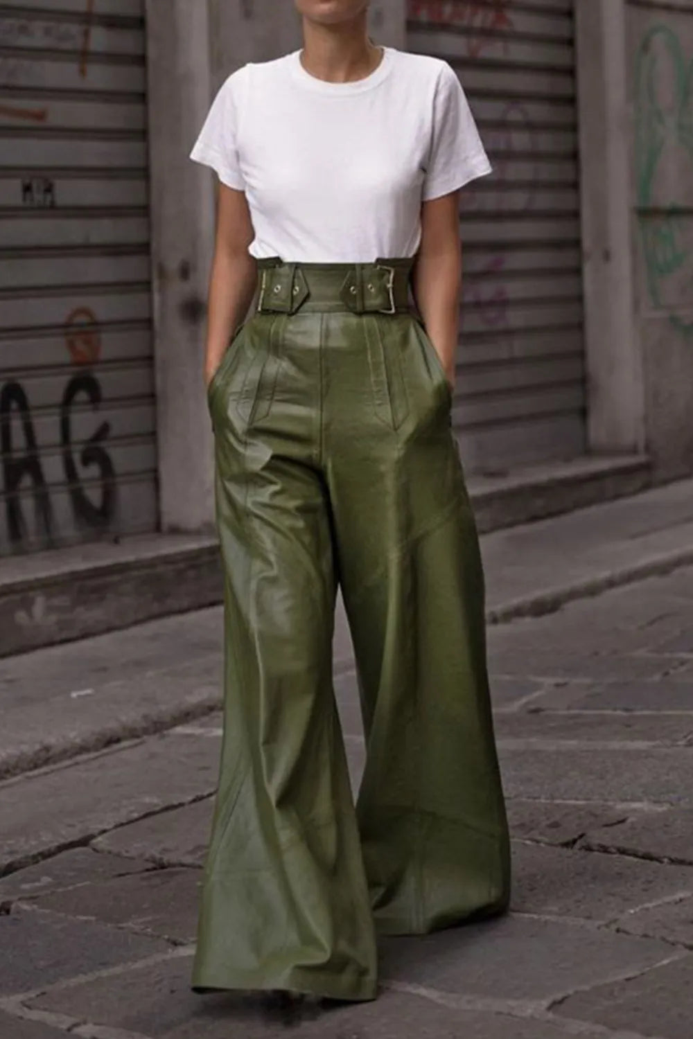 High Waist Wide Flare Pants – Trendsi | ClozArt