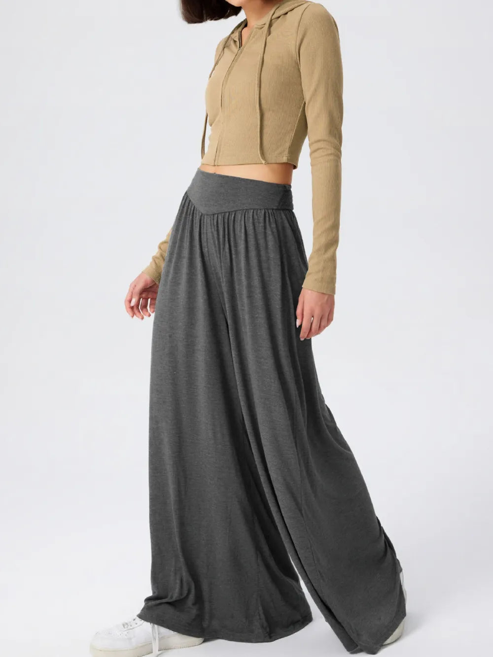 High Waist Wide Leg Pants – Trendsi | ClozArt