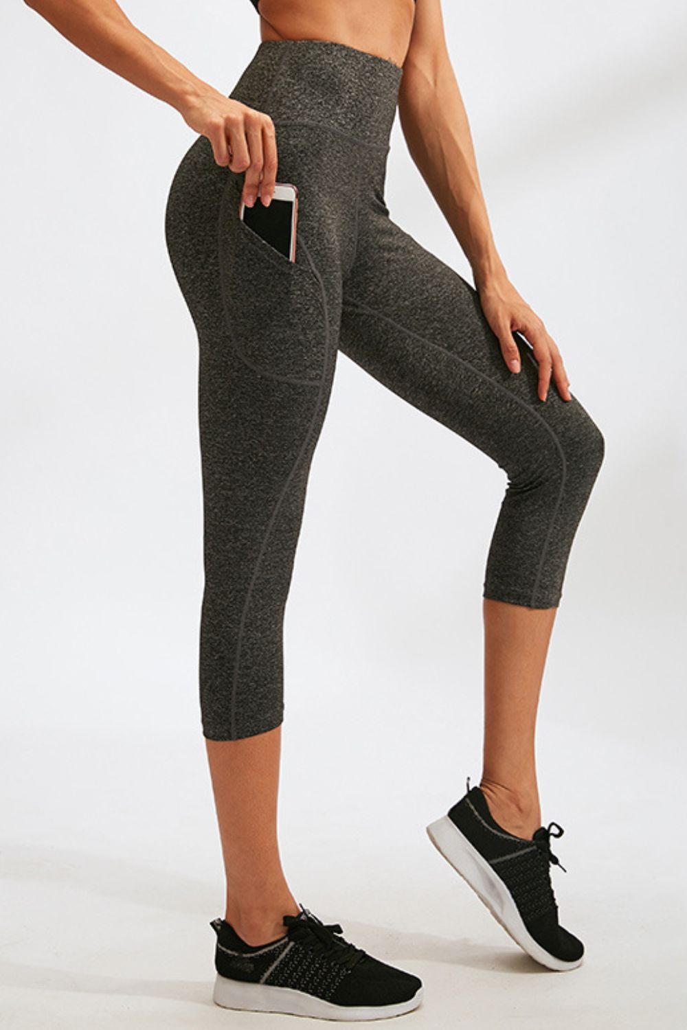 Slim Fit Wide Waistband Active Leggings with Pockets – Trendsi | ClozArt
