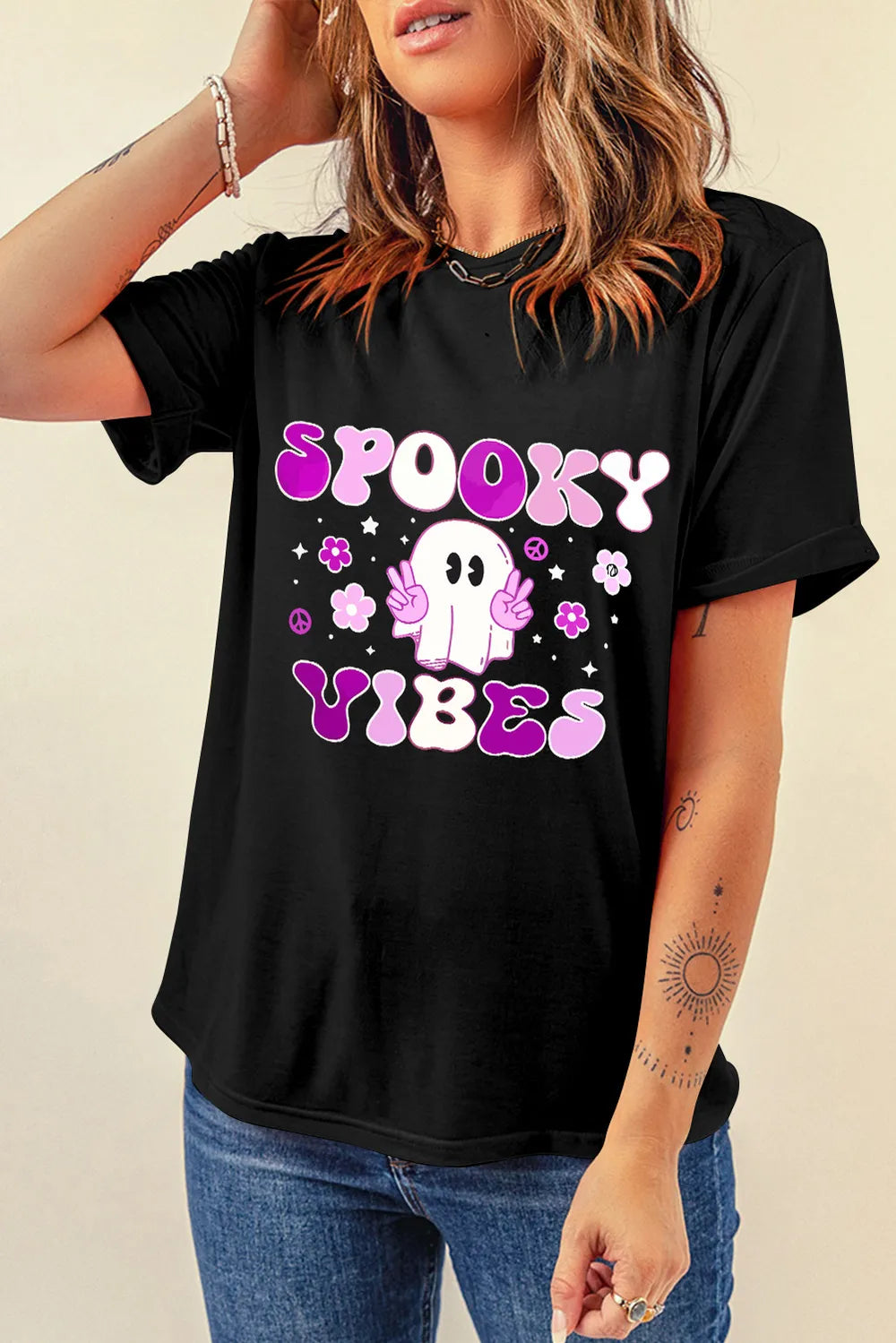 Graphic Round Neck Short Sleeve T-Shirt – Trendsi | ClozArt