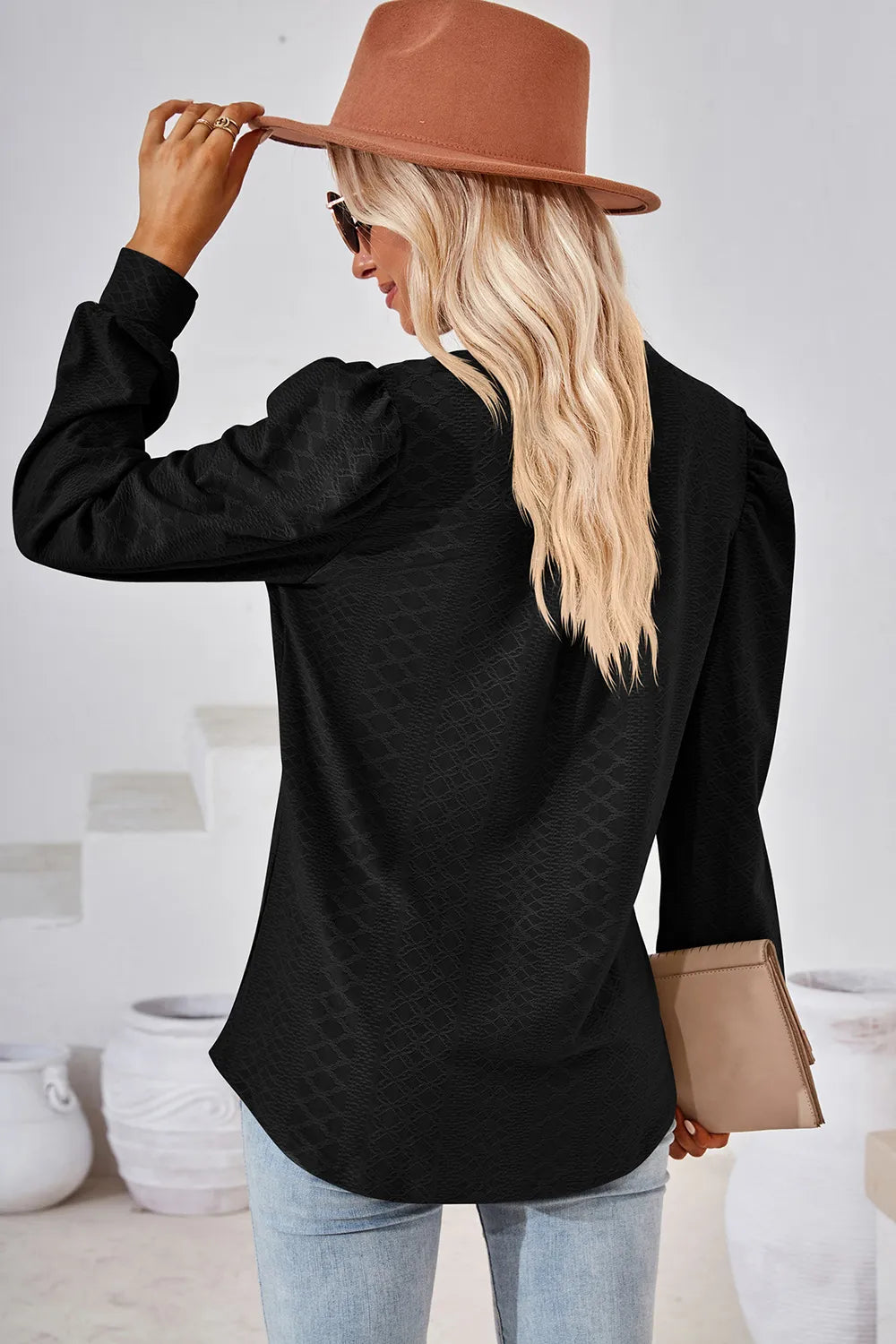 Notched Long Sleeve T-Shirt – Trendsi | ClozArt