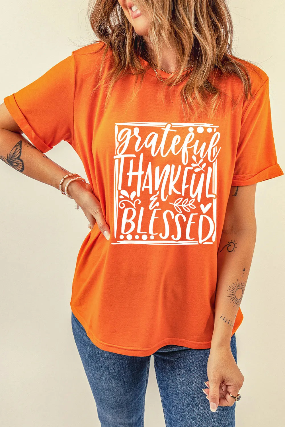 Letter Graphic Round Neck Short Sleeve T-Shirt – Trendsi | ClozArt
