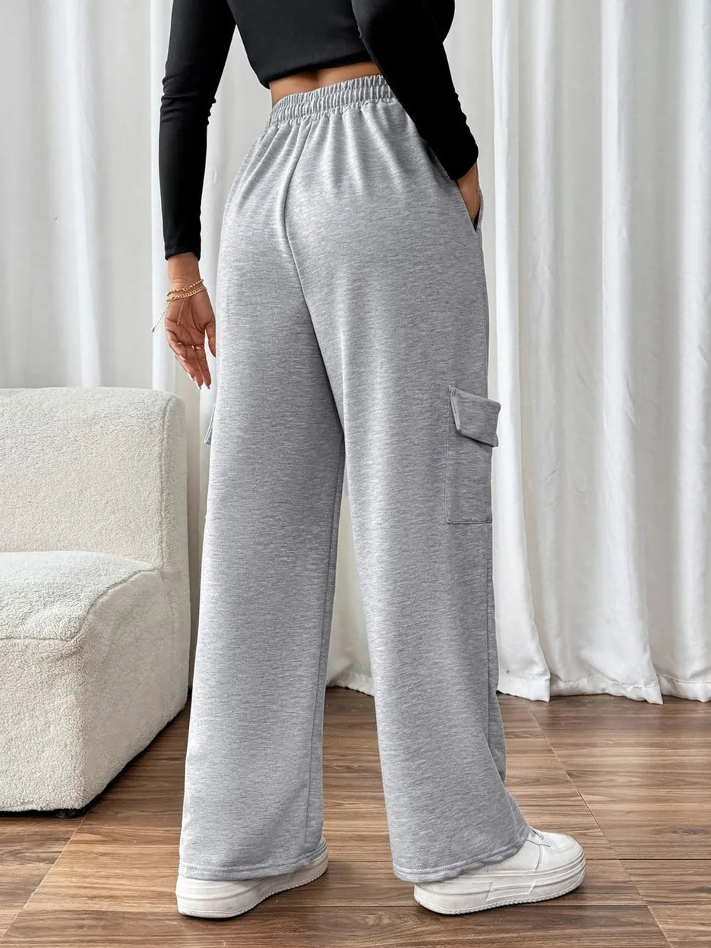 Perfee Drawstring Elastic Waist Joggers with Pockets – Trendsi | ClozArt