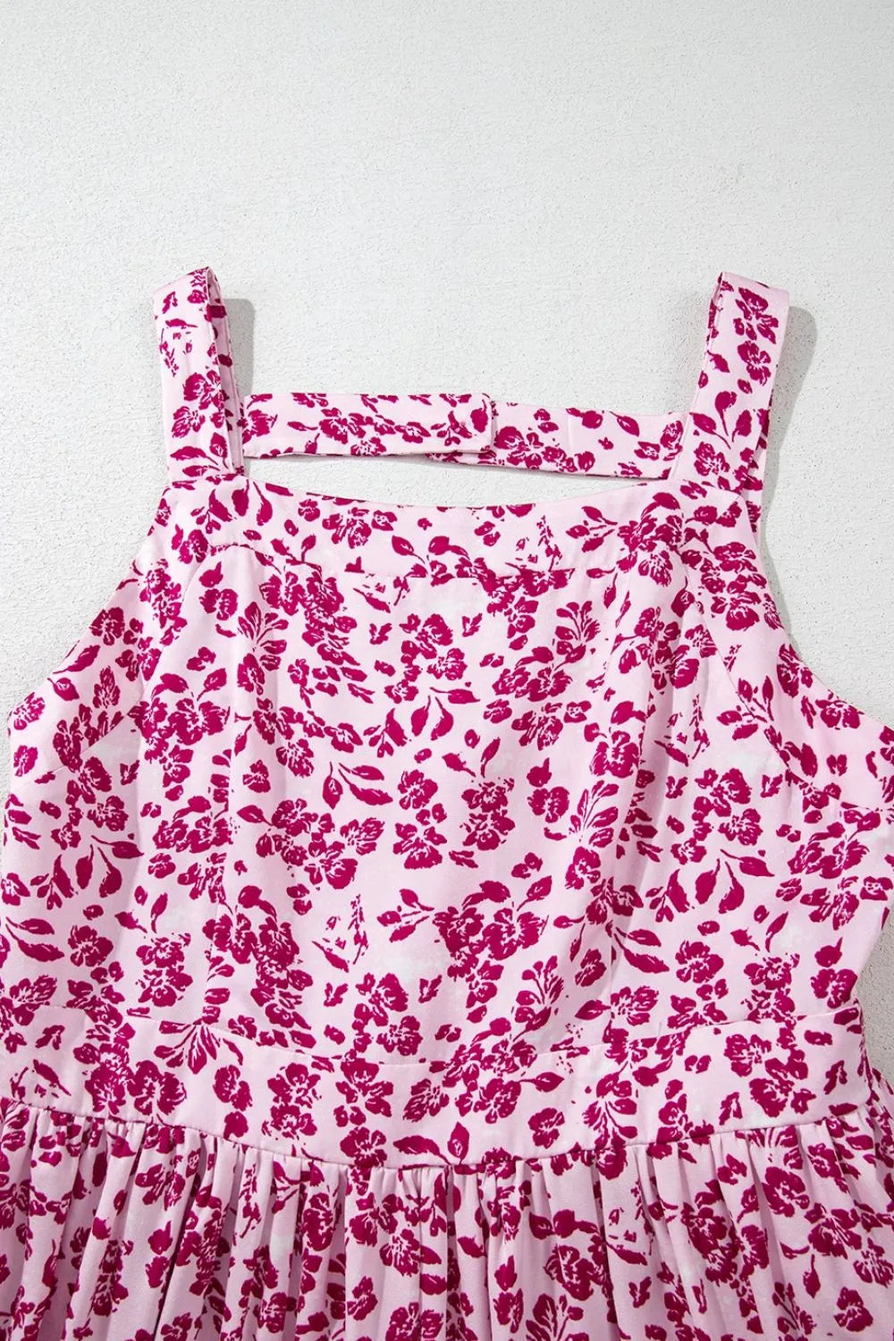 Floral Cutout Back Square Neck Maxi Dress – Trendsi | ClozArt