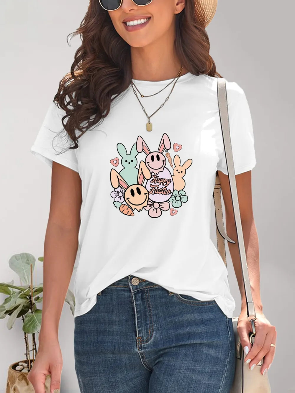 Graphic Round Neck Short Sleeve T-Shirt – Trendsi | ClozArt