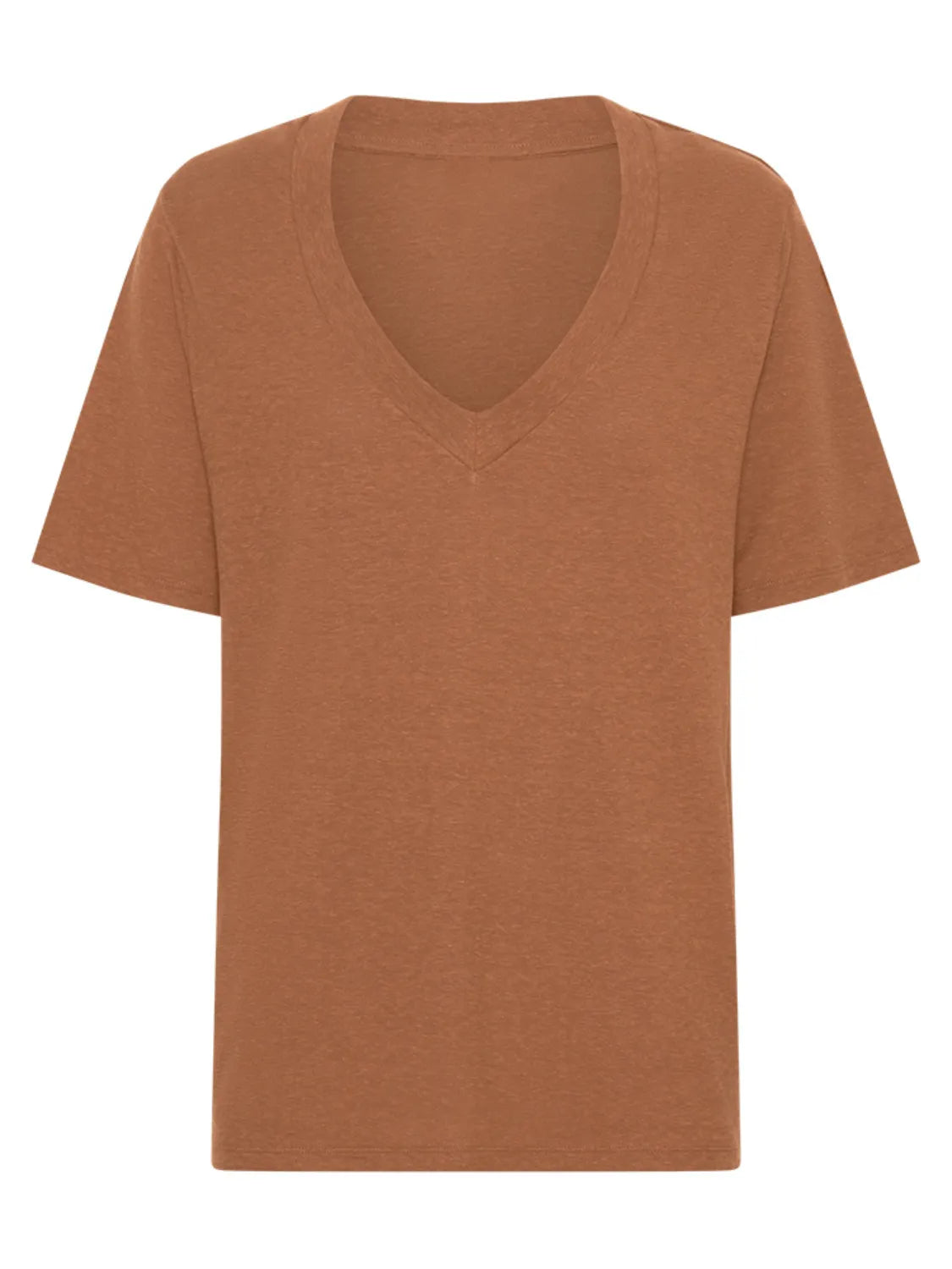 V-Neck Short Sleeve T-Shirt – Trendsi | ClozArt