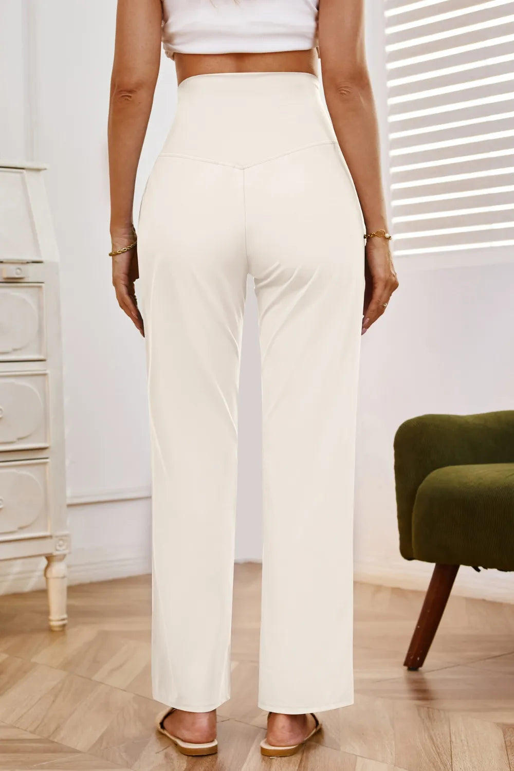 High Waist Wide Leg Pants with Pockets – Trendsi | ClozArt