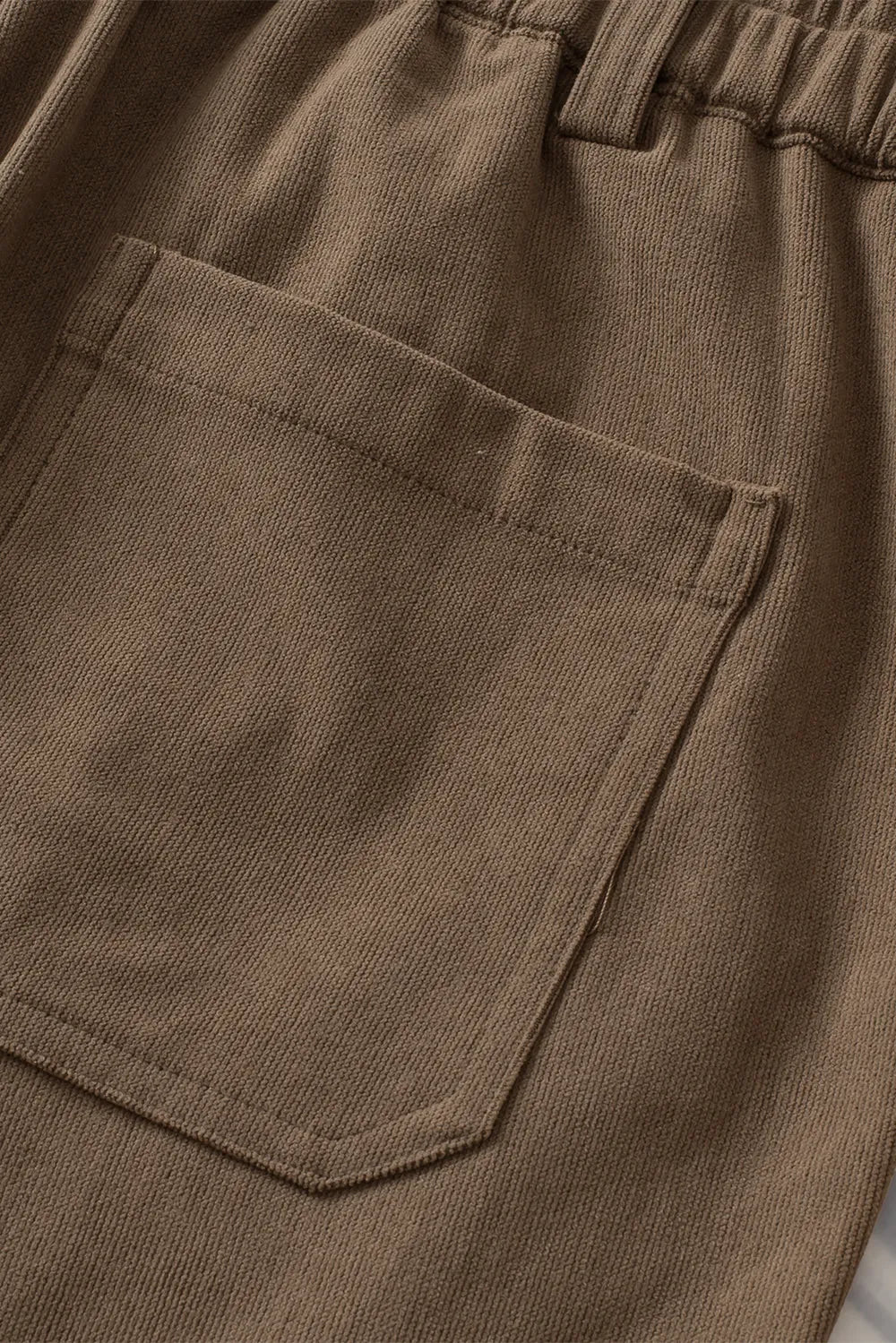 Half Elastic Waist Straight Pants – Trendsi | ClozArt