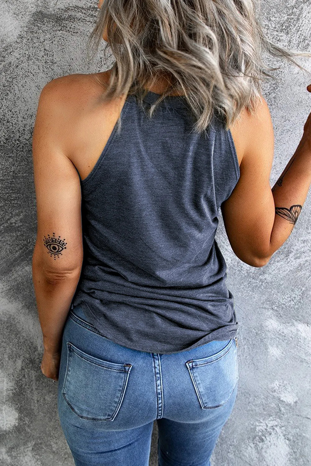 Sequin Star Grecian Neck Tank – Trendsi | ClozArt
