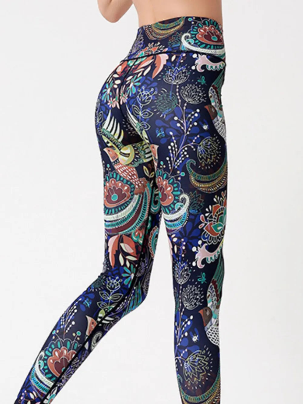 Printed High Waist Active Leggings – Trendsi | ClozArt