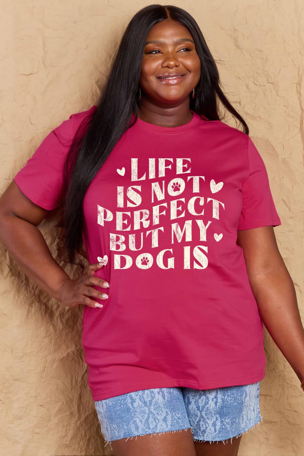 Simply Love Full Size Dog Slogan Graphic Cotton T-Shirt – Trendsi | ClozArt