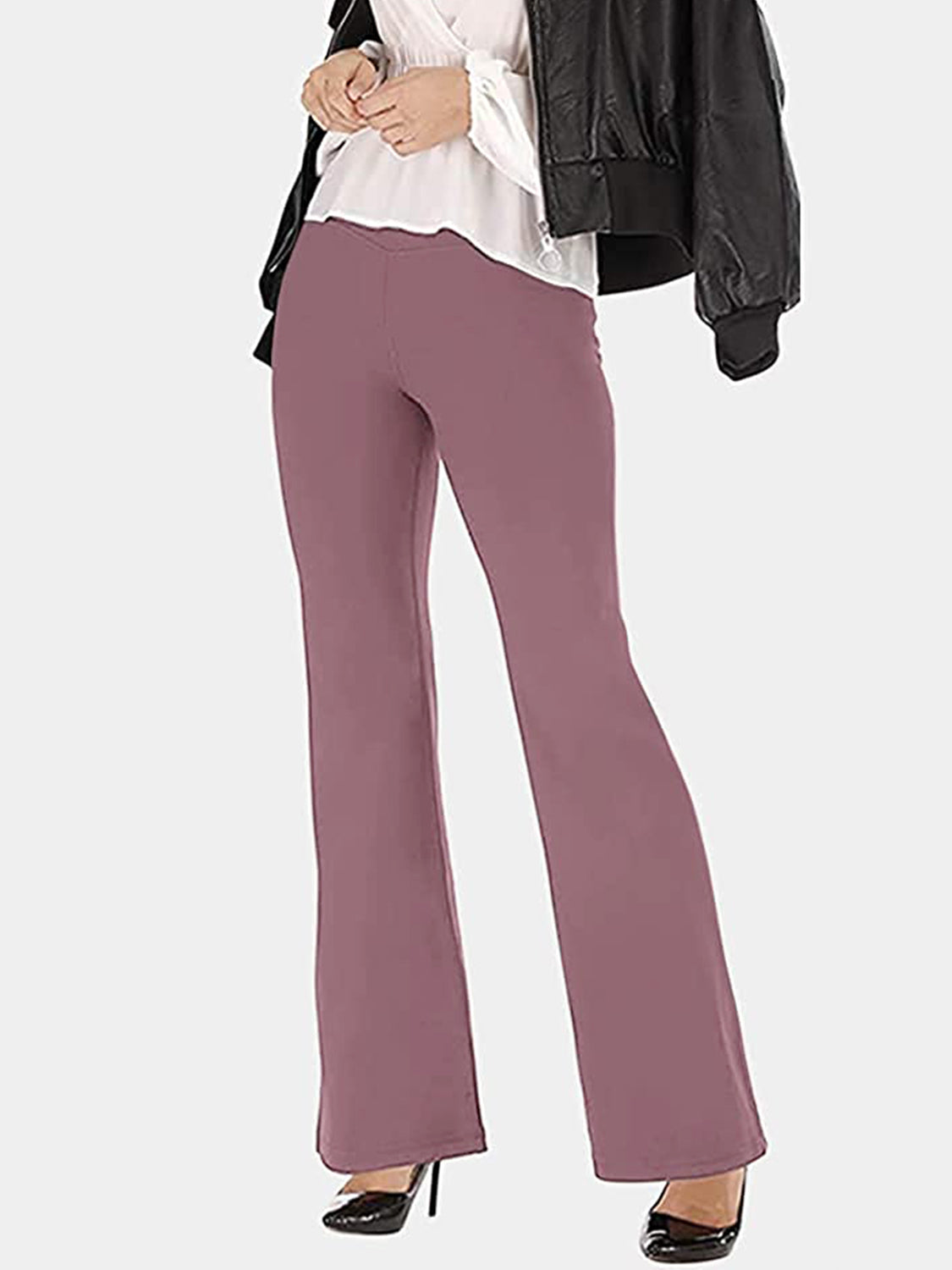 V-Waist Bootcut Long Pants – Trendsi | ClozArt