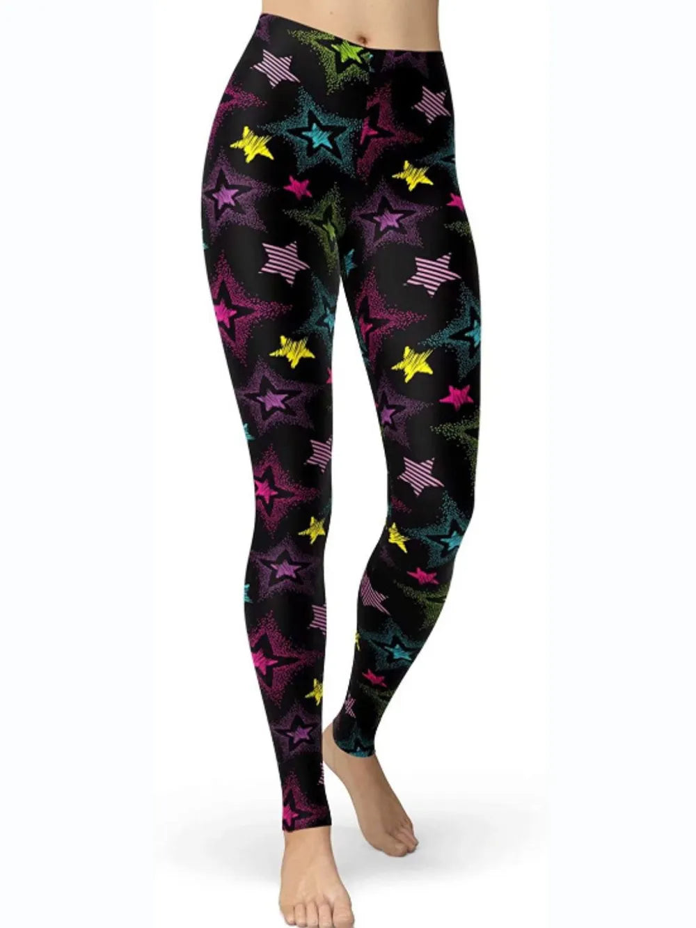 Abstract Print High Waist Active Leggings – Trendsi | ClozArt