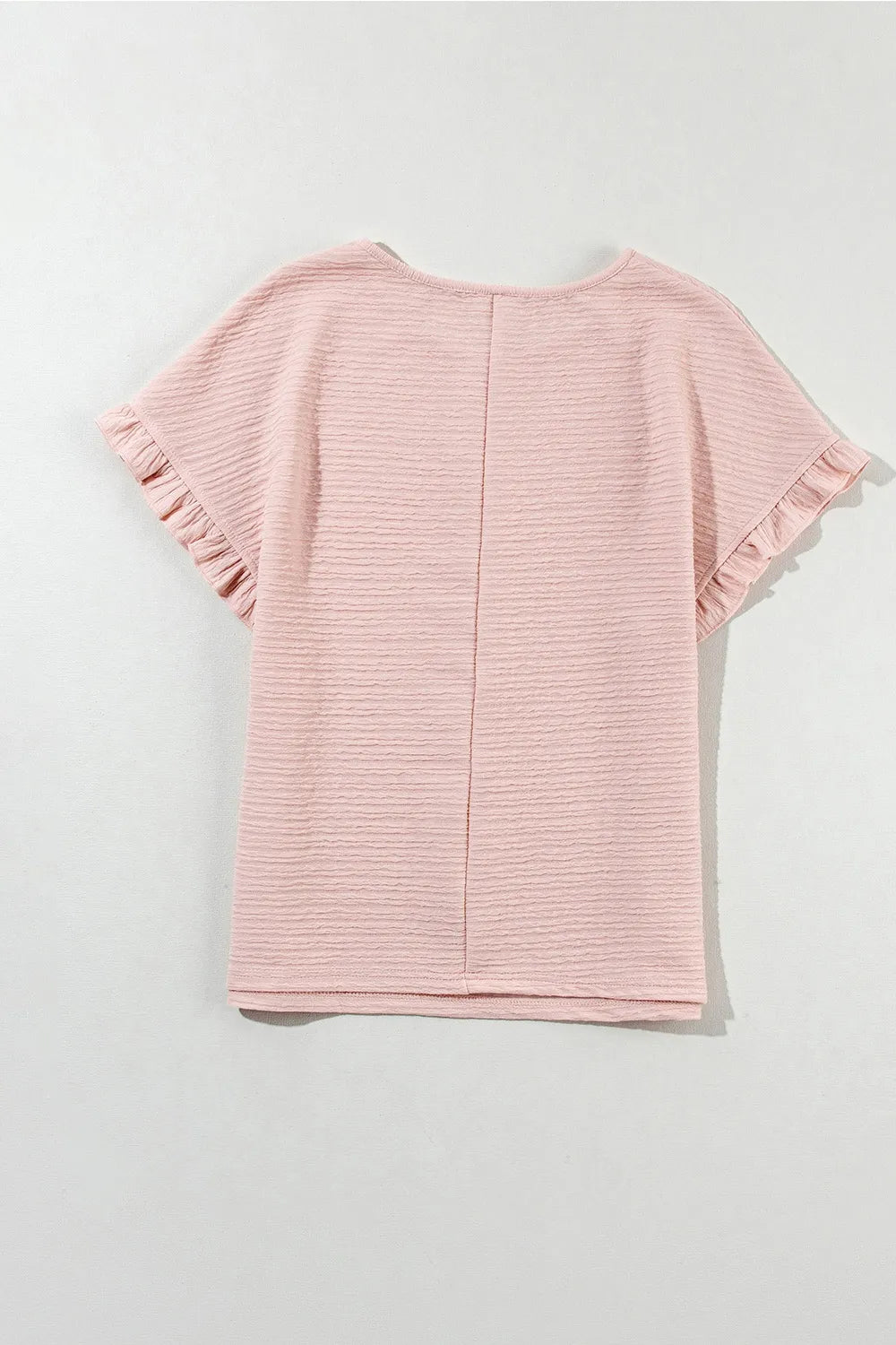 Round Neck Frill Short Sleeve T-Shirt – Trendsi | ClozArt