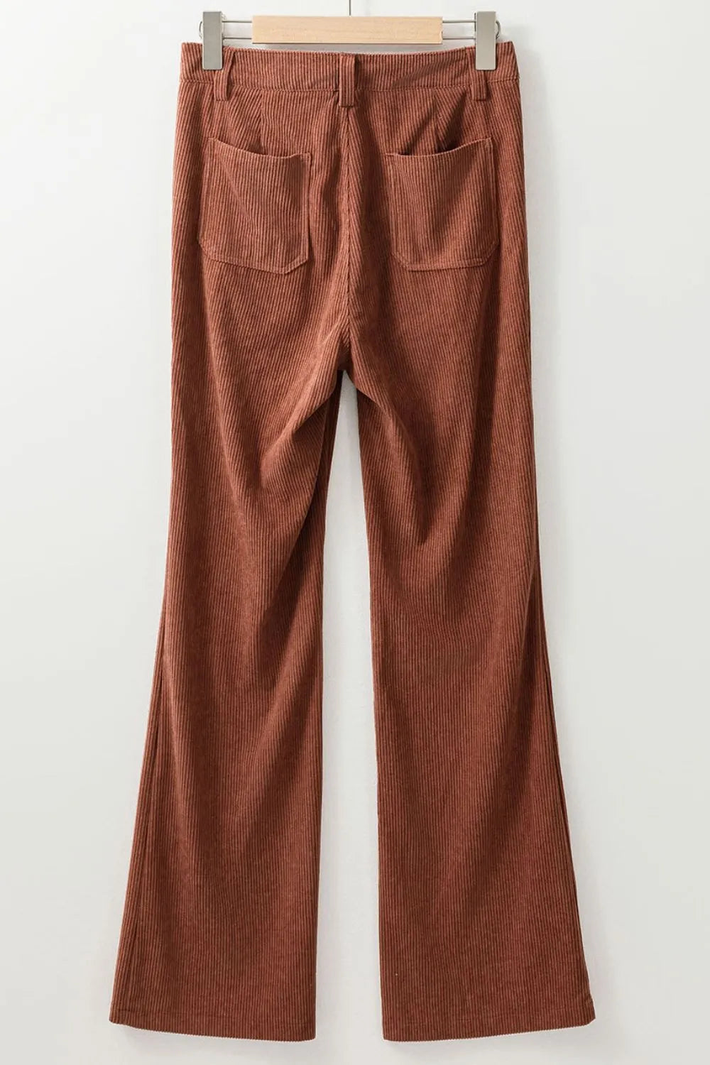 High Waist Square Pockets Corduroy Pants – Trendsi | ClozArt