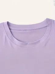 Letter Graphic Round Neck Short Sleeve T-Shirt – Trendsi | ClozArt