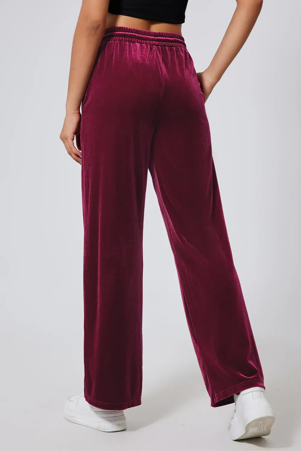 Drawstring Elastic Waist Straight Leg Pants – Trendsi | ClozArt