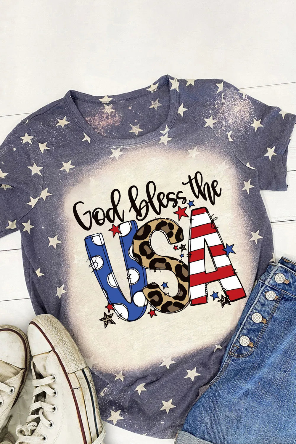 Letter Graphic Round Neck Short Sleeve T-Shirt – Trendsi | ClozArt