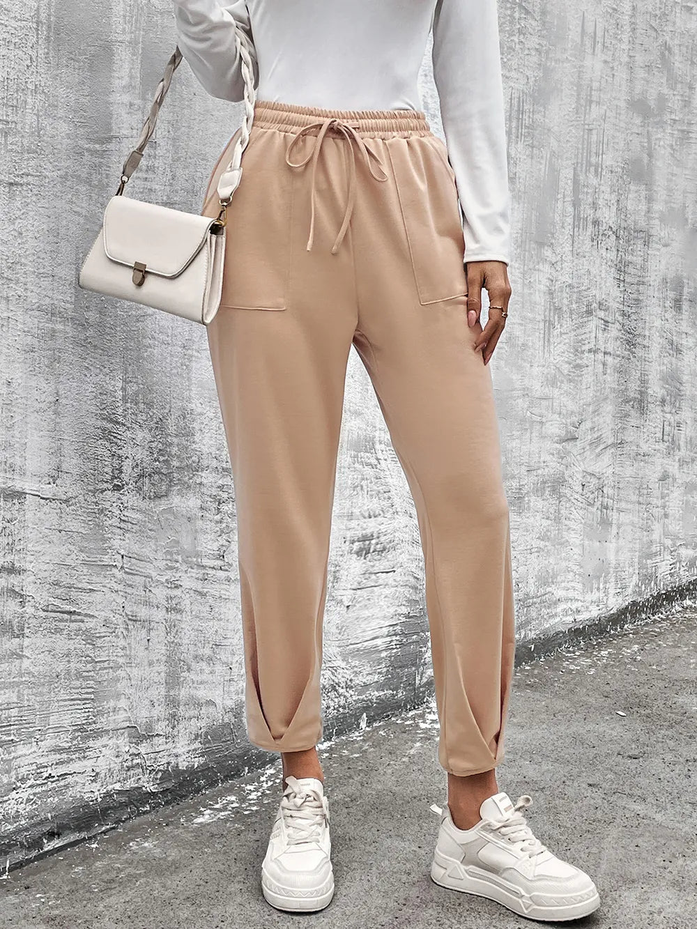 Drawstring Straight Pants with Pockets – Trendsi | ClozArt