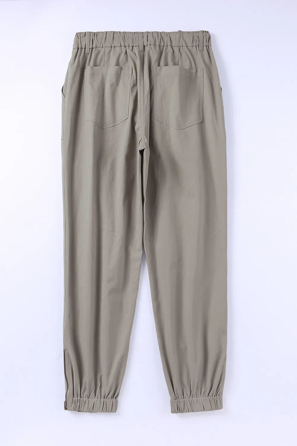 Drawstring Side Zip Joggers – Trendsi | ClozArt