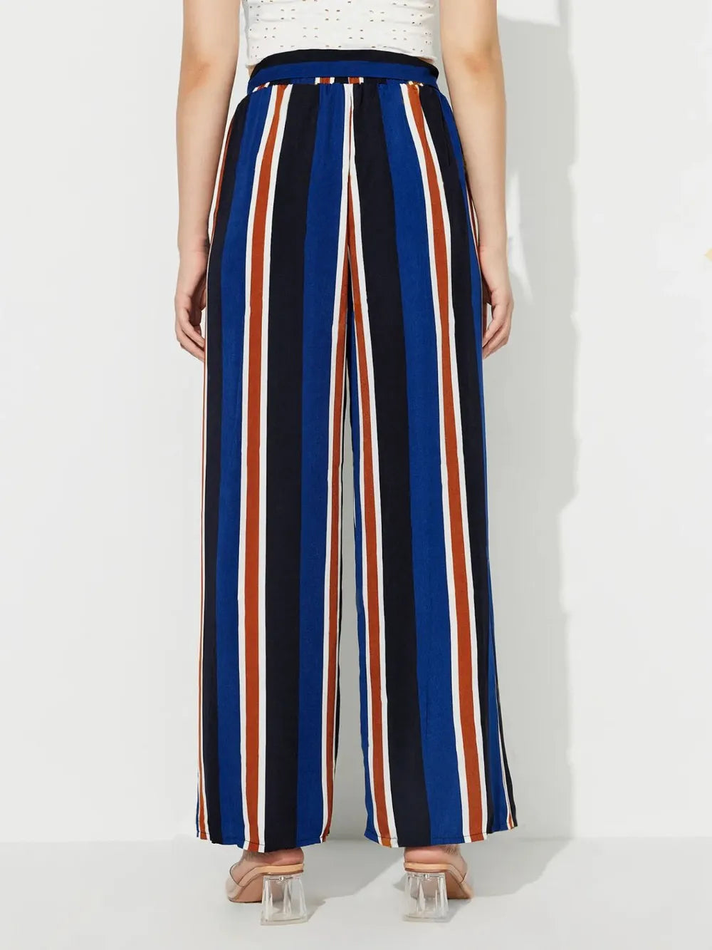Side Slit Contrast Wide Leg Pants – Trendsi | ClozArt