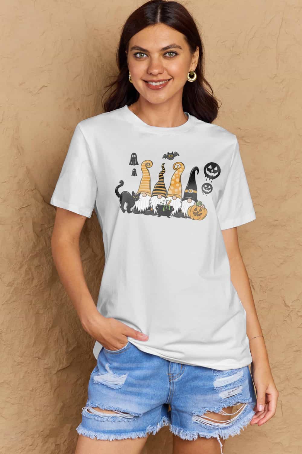 Simply Love Full Size Halloween Theme Graphic Cotton T-Shirt – Trendsi | ClozArt