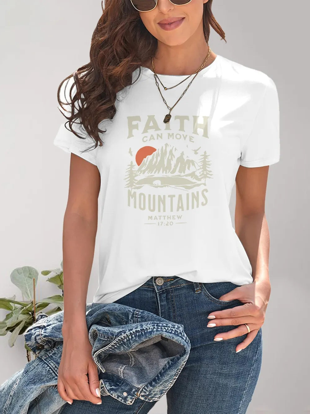 Graphic Round Neck Short Sleeve T-Shirt – Trendsi | ClozArt