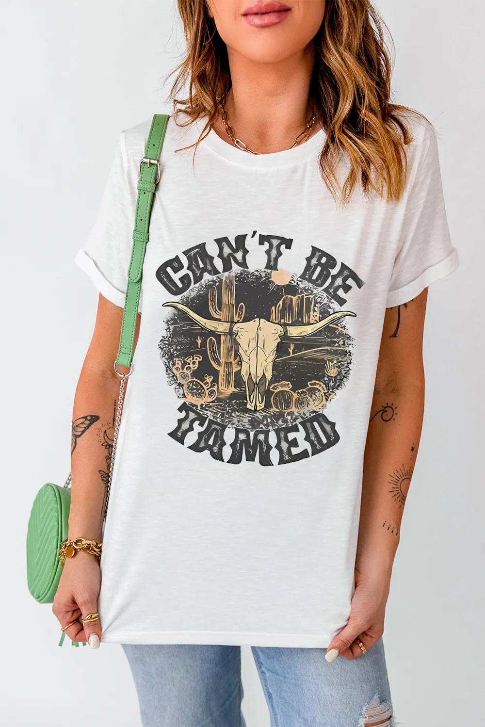 Graphic Round Neck Short Sleeve T-Shirt – Trendsi | ClozArt