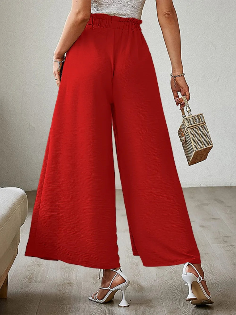 Tied Slit Wide Leg Pants – Trendsi | ClozArt