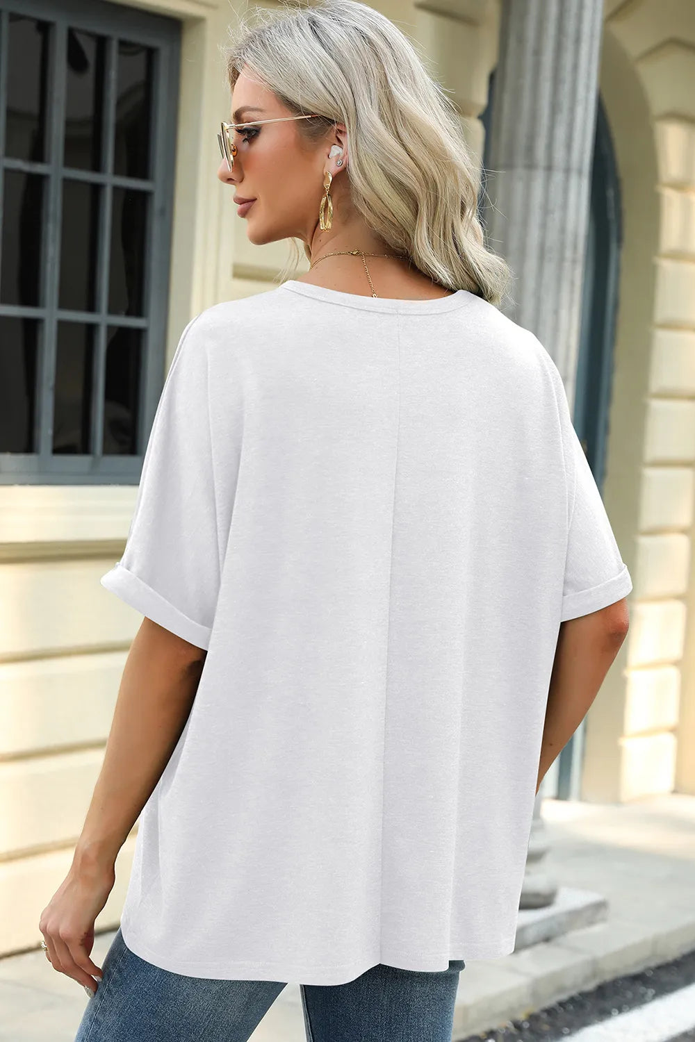 Round Neck Half Sleeve T-Shirt – Trendsi | ClozArt