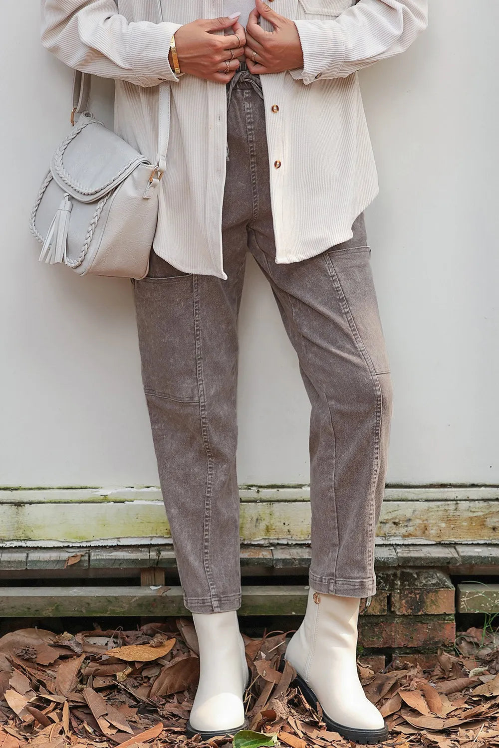 Drawstring Straight Pants with Pockets – Trendsi | ClozArt