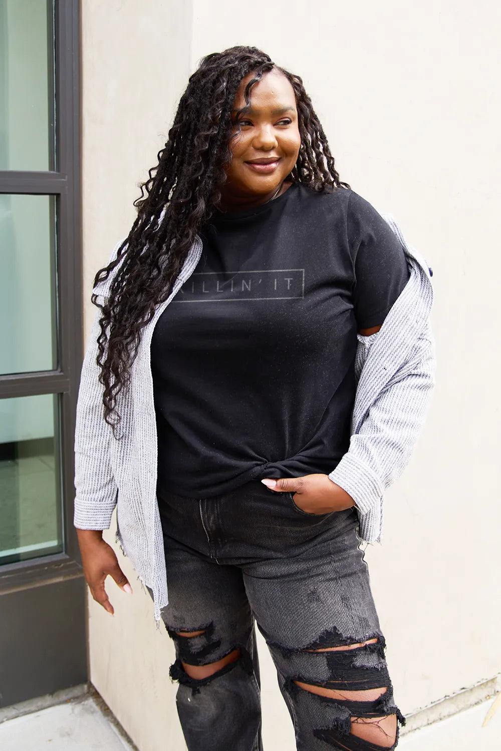 Simply Love Full Size KILLIN'IT Short Sleeve T-Shirt – Trendsi | ClozArt