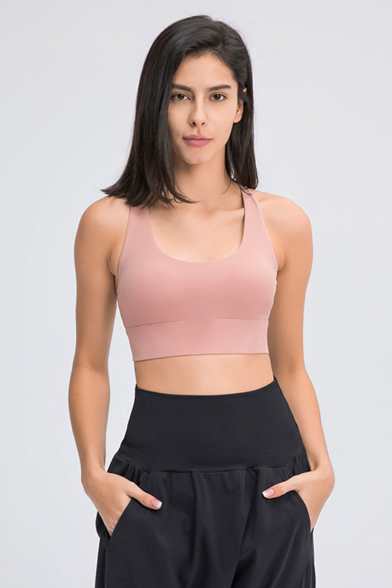 Millennia Eight Strap Sports Bra – Trendsi | ClozArt