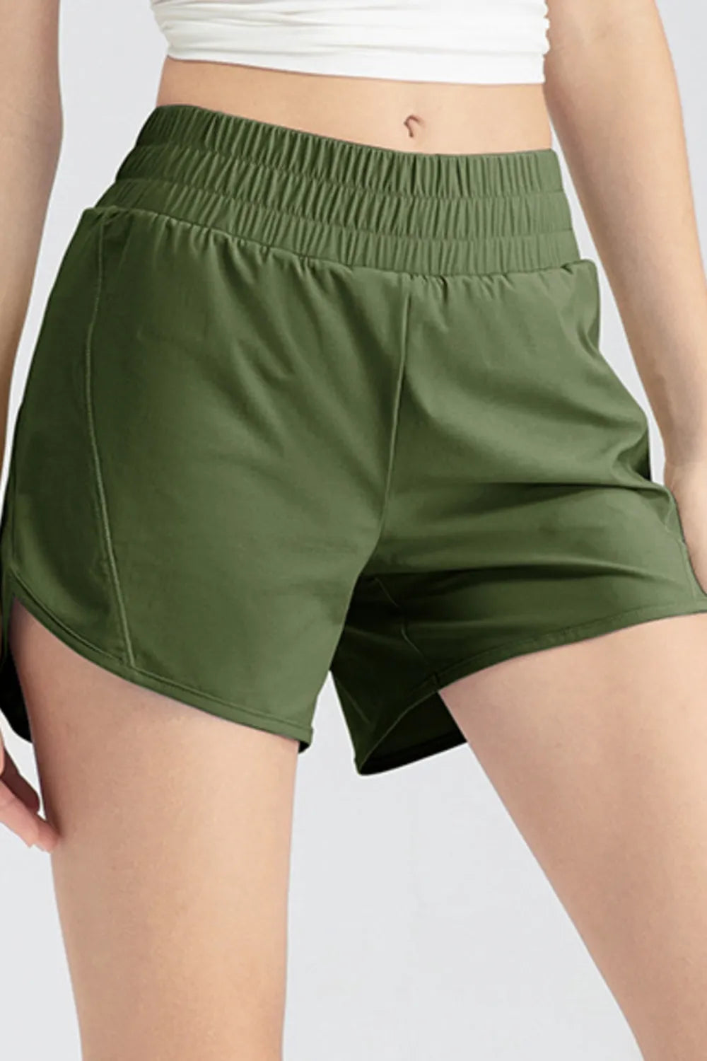 Elastic Waist Active Shorts – Trendsi | ClozArt