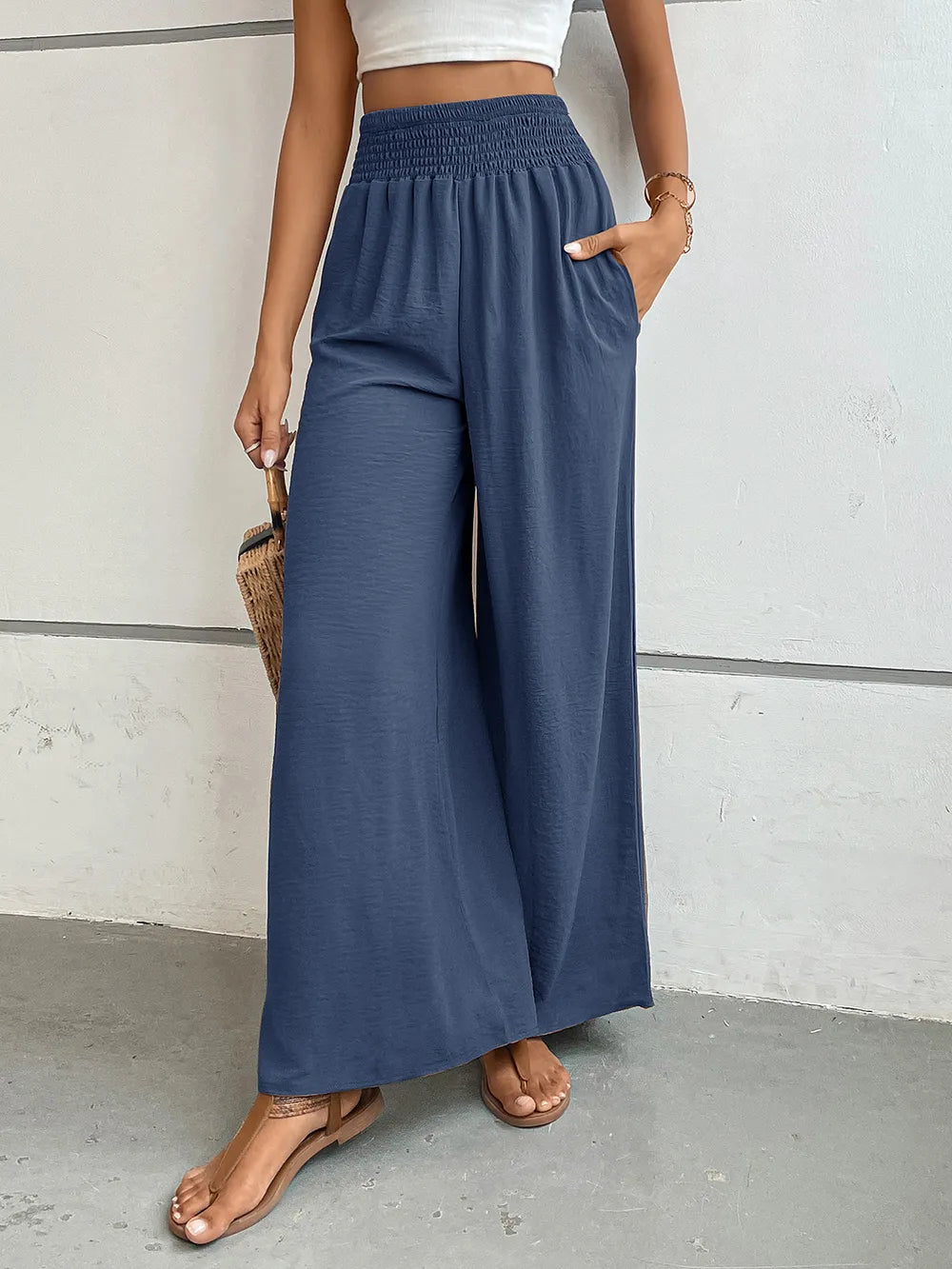 Perfee Wide Leg Pants with Pockets – Trendsi | ClozArt
