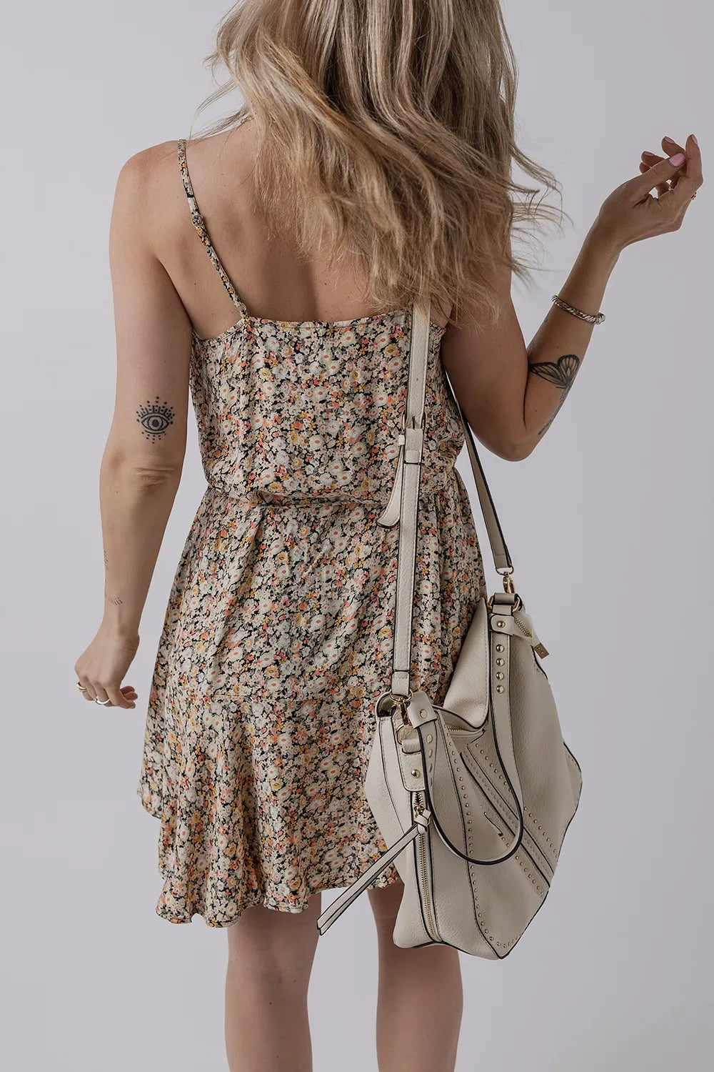 Boho Floral Printed Tie Waist Flared Sundress – Trendsi | ClozArt